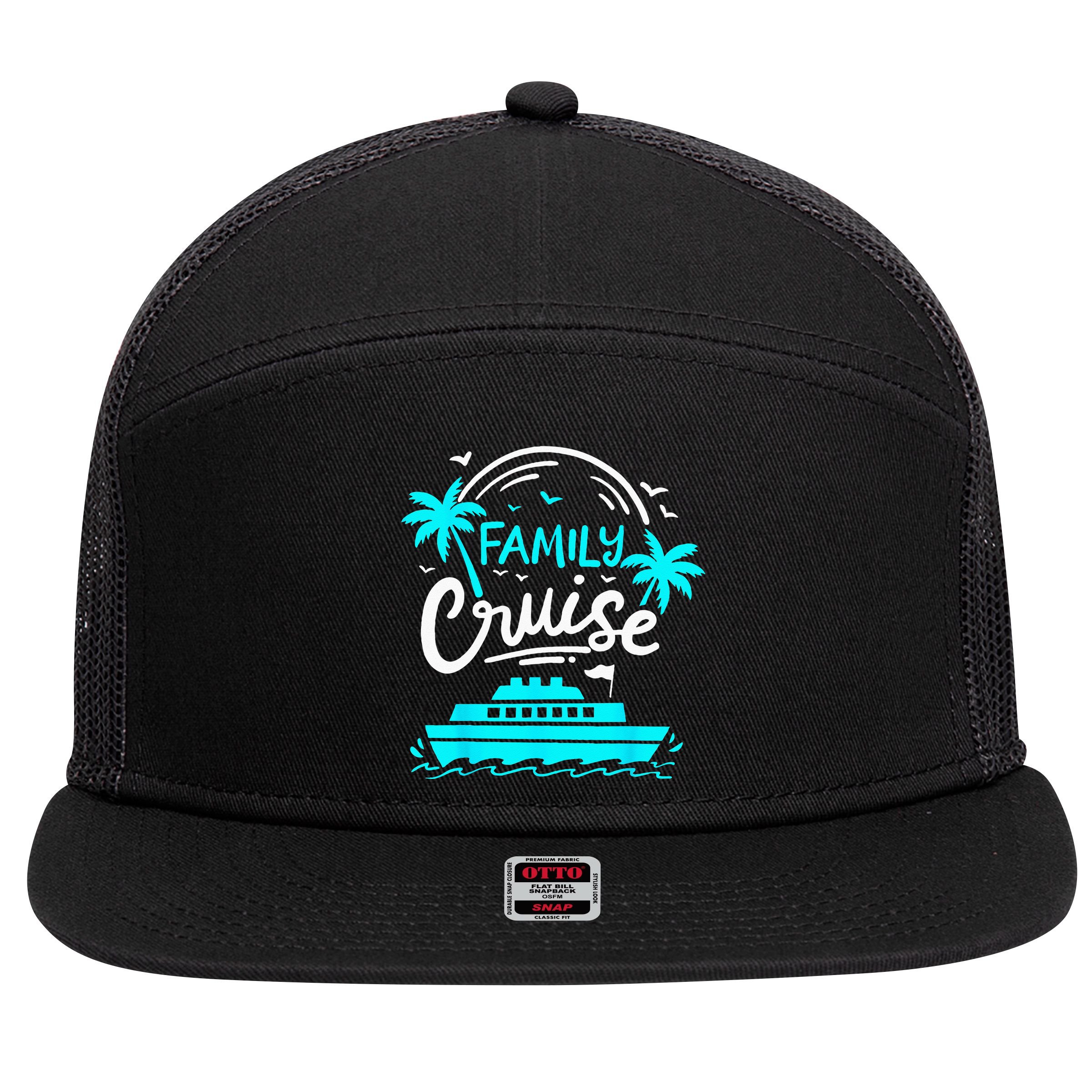 Cruise Family Cruise 7 Panel Mesh Trucker Snapback Hat
