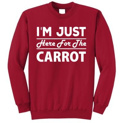 Carrot Funny Costume Halloween Thanksgiving Vegetable Tall Sweatshirt