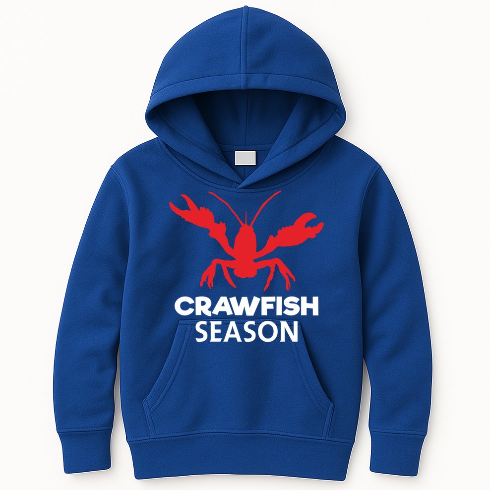 Crawdad Funny Crawfish Boil Season Crayfish Gift Kids Hoodie
