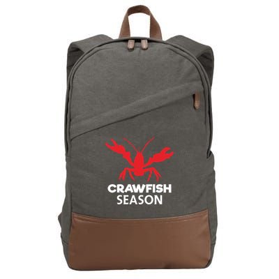 Crawdad Funny Crawfish Boil Season Crayfish Gift Cotton Canvas Backpack