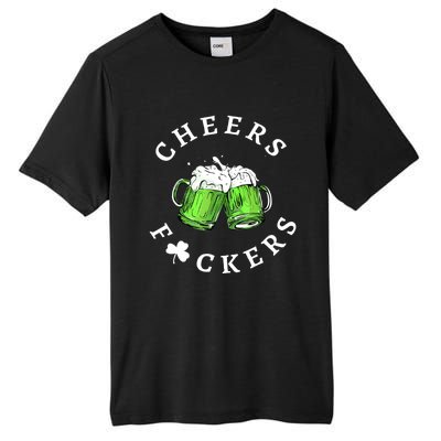 Cheers F Ckers St Patricks Day Tall Fusion ChromaSoft Performance T-Shirt