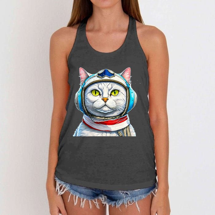 Commander Fuzz  Women's Knotted Racerback Tank