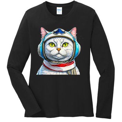 Commander Fuzz  Ladies Long Sleeve Shirt