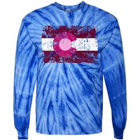 Colorado Flag Tie-Dye Long Sleeve Shirt