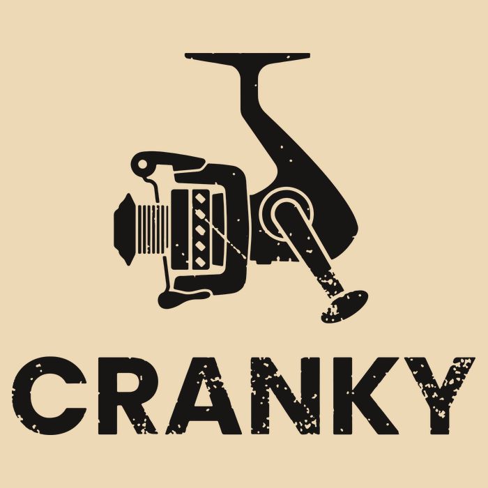Cranky Fishing Drawstring Bag