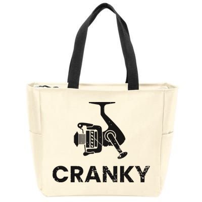 Cranky Fishing Zip Tote Bag