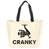 Cranky Fishing Zip Tote Bag