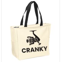 Cranky Fishing Zip Tote Bag