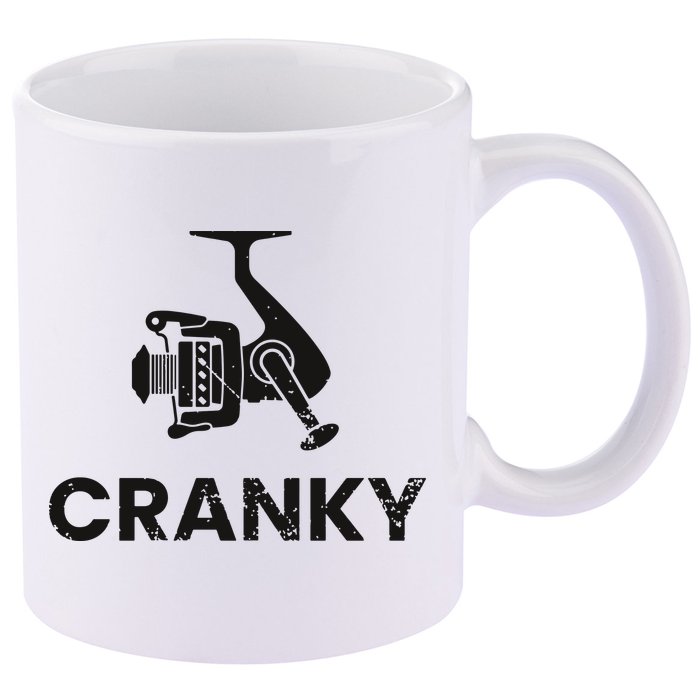Cranky Fishing 11oz C Handle Ceramic Mug