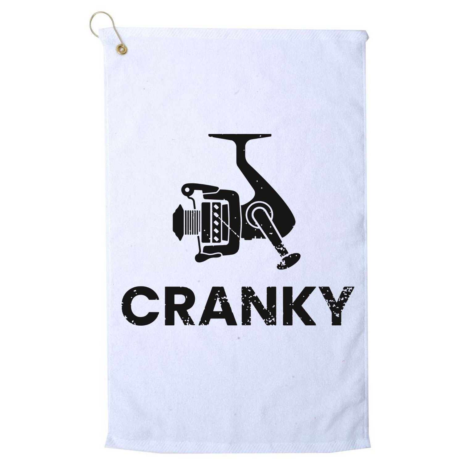 Cranky Fishing Golf Towel