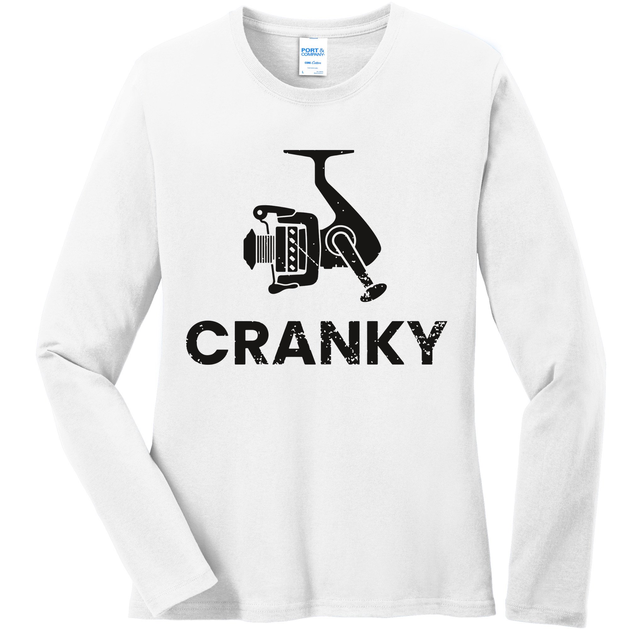 Cranky Fishing Ladies Long Sleeve Shirt