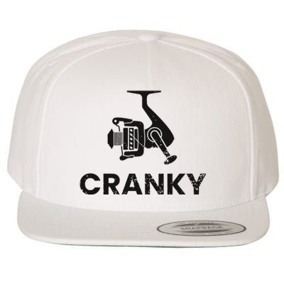 Cranky Fishing Wool Snapback Cap