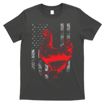 Chicken Farmer Cool Chicken Flag T T-Shirt