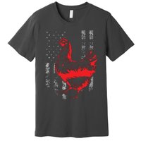 Chicken Farmer Cool Chicken Flag T Premium T-Shirt