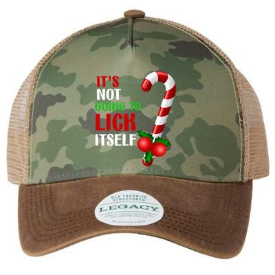 Christmas Funny Candy Canes It`s Not Going to Lick Itself Legacy Tie Dye Trucker Hat