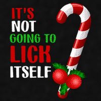 Christmas Funny Candy Canes It`s Not Going to Lick Itself Ladies PosiCharge Tri-Blend Wicking Tank