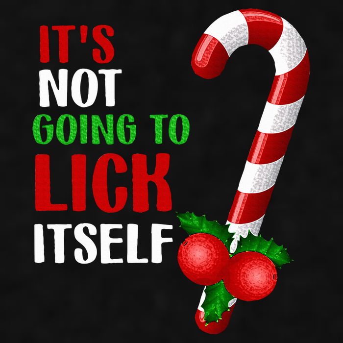 Christmas Funny Candy Canes It`s Not Going to Lick Itself Ladies PosiCharge Tri-Blend Wicking Tank
