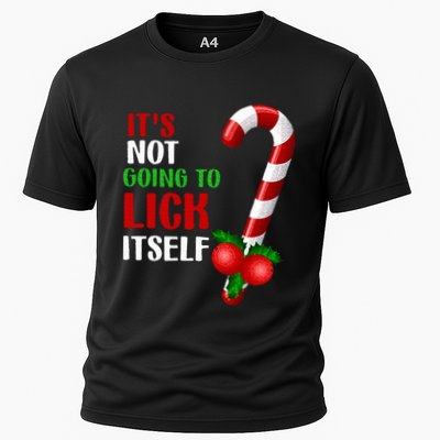 Christmas Funny Candy Canes It`s Not Going to Lick Itself Performance Shirt