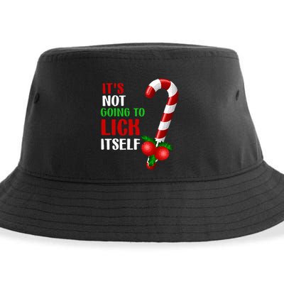 Christmas Funny Candy Canes It`s Not Going to Lick Itself Sustainable Bucket Hat