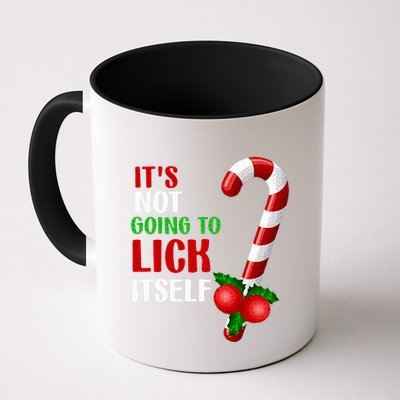 Christmas Funny Candy Canes It`s Not Going to Lick Itself Mug