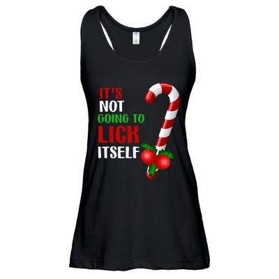 Christmas Funny Candy Canes It`s Not Going to Lick Itself Ladies Essential Flowy Tank