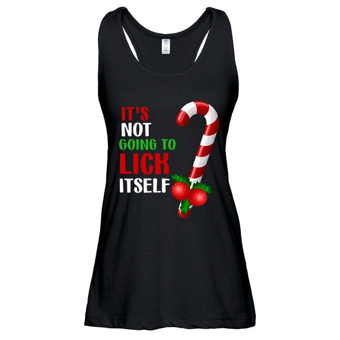 Christmas Funny Candy Canes It`s Not Going to Lick Itself Ladies Essential Flowy Tank