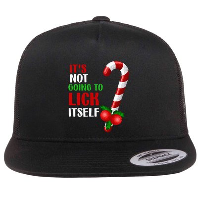 Christmas Funny Candy Canes It`s Not Going to Lick Itself Flatbill Hat