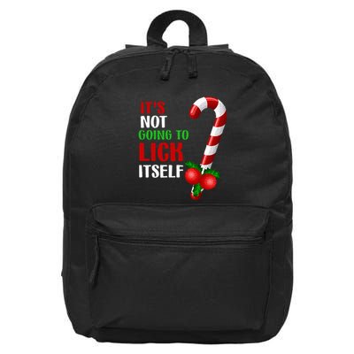 Christmas Funny Candy Canes It`s Not Going to Lick Itself 16 in Basic Backpack