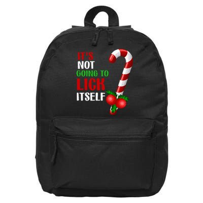 Christmas Funny Candy Canes It`s Not Going to Lick Itself 16 in Basic Backpack