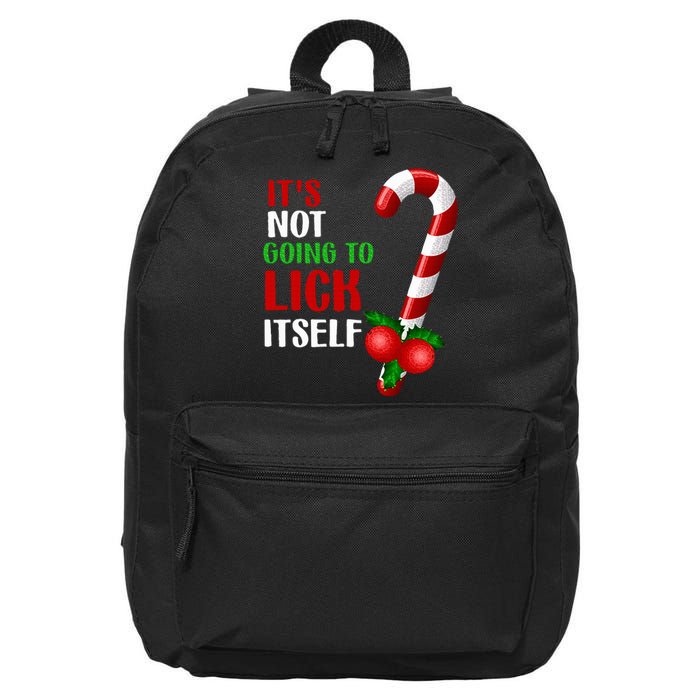 Christmas Funny Candy Canes It`s Not Going to Lick Itself 16 in Basic Backpack