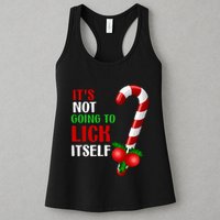 Christmas Funny Candy Canes It`s Not Going to Lick Itself Womens Tank Top