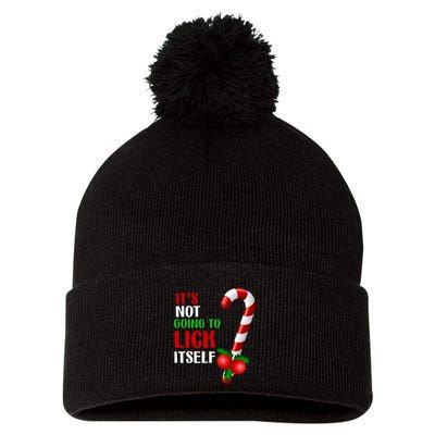Christmas Funny Candy Canes It`s Not Going to Lick Itself Pom Pom 12in Knit Beanie