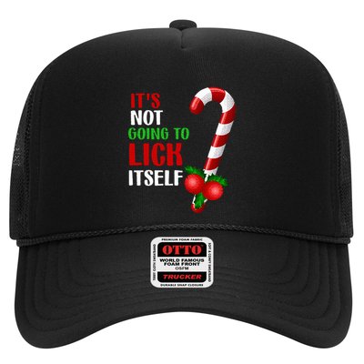 Christmas Funny Candy Canes It`s Not Going to Lick Itself Trucker Hat