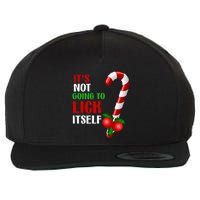 Christmas Funny Candy Canes It`s Not Going to Lick Itself Wool Snapback Cap