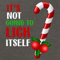 Christmas Funny Candy Canes It`s Not Going to Lick Itself Cotton Canvas Backpack