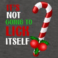 Christmas Funny Candy Canes It`s Not Going to Lick Itself Vector Backpack