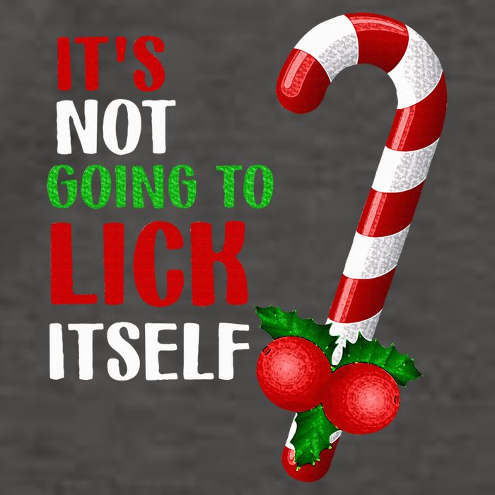 Christmas Funny Candy Canes It`s Not Going to Lick Itself Vector Backpack