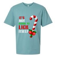 Christmas Funny Candy Canes It`s Not Going to Lick Itself Sueded Cloud Jersey T-Shirt