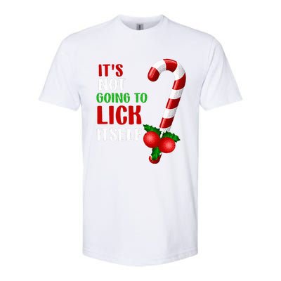 Christmas Funny Candy Canes It`s Not Going to Lick Itself Softstyle® CVC T-Shirt