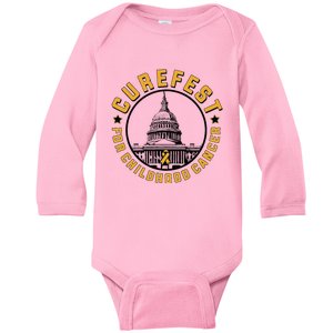 Curefest For Childhood Cancer 2024 Design 3 Baby Long Sleeve Bodysuit