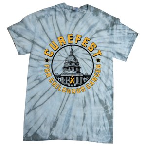 Curefest For Childhood Cancer 2024 Design 3 Tie-Dye T-Shirt