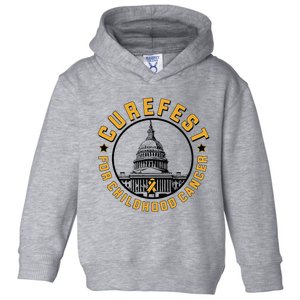 Curefest For Childhood Cancer 2024 Design 3 Toddler Hoodie