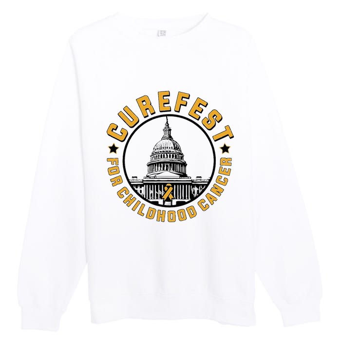 Curefest For Childhood Cancer 2024 Design 3 Premium Crewneck Sweatshirt