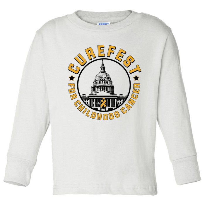 Curefest For Childhood Cancer 2024 Design 3 Toddler Long Sleeve Shirt