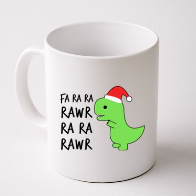 Christmas Funny Cute Trex Fa Ra Ra Rawr Xmas Cute Gift Coffee Mug