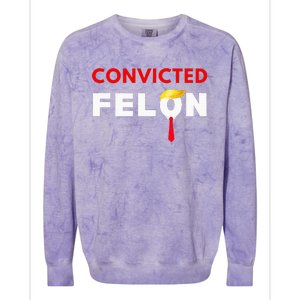 Convicted Felon Donald Trump Guilty Lock Him Up Colorblast Crewneck Sweatshirt