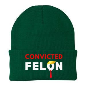 Convicted Felon Donald Trump Guilty Lock Him Up Knit Cap Winter Beanie