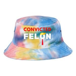 Convicted Felon Donald Trump Guilty Lock Him Up Tie Dye Newport Bucket Hat