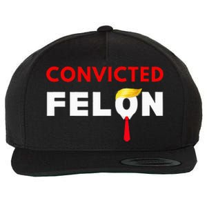 Convicted Felon Donald Trump Guilty Lock Him Up Wool Snapback Cap