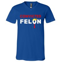 Convicted Felon Donald Trump Guilty Lock Him Up V-Neck T-Shirt